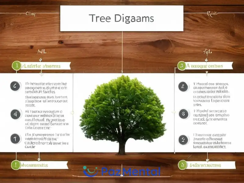 Organizadores visuales de una página para representar categorías y subcategorías comunes. Justificación paso a paso:1. Identificar el tema principal: En este caso, el tema principal es los diagramas de árboles.2. Definir los diagramas de los árboles: La definición dada se refiere a una estructura jerárquica donde cada nodo (o rama) representa una categoría o subcategoría.3. Características clave de mención: La descripción identifica brevemente que los diagramas de árboles organizan categorías y subcategorías, sin especificar otros detalles.