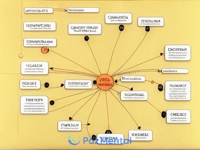 Use diagramas visuales para organizar información sobre organizadores comunes como mapas mentales.